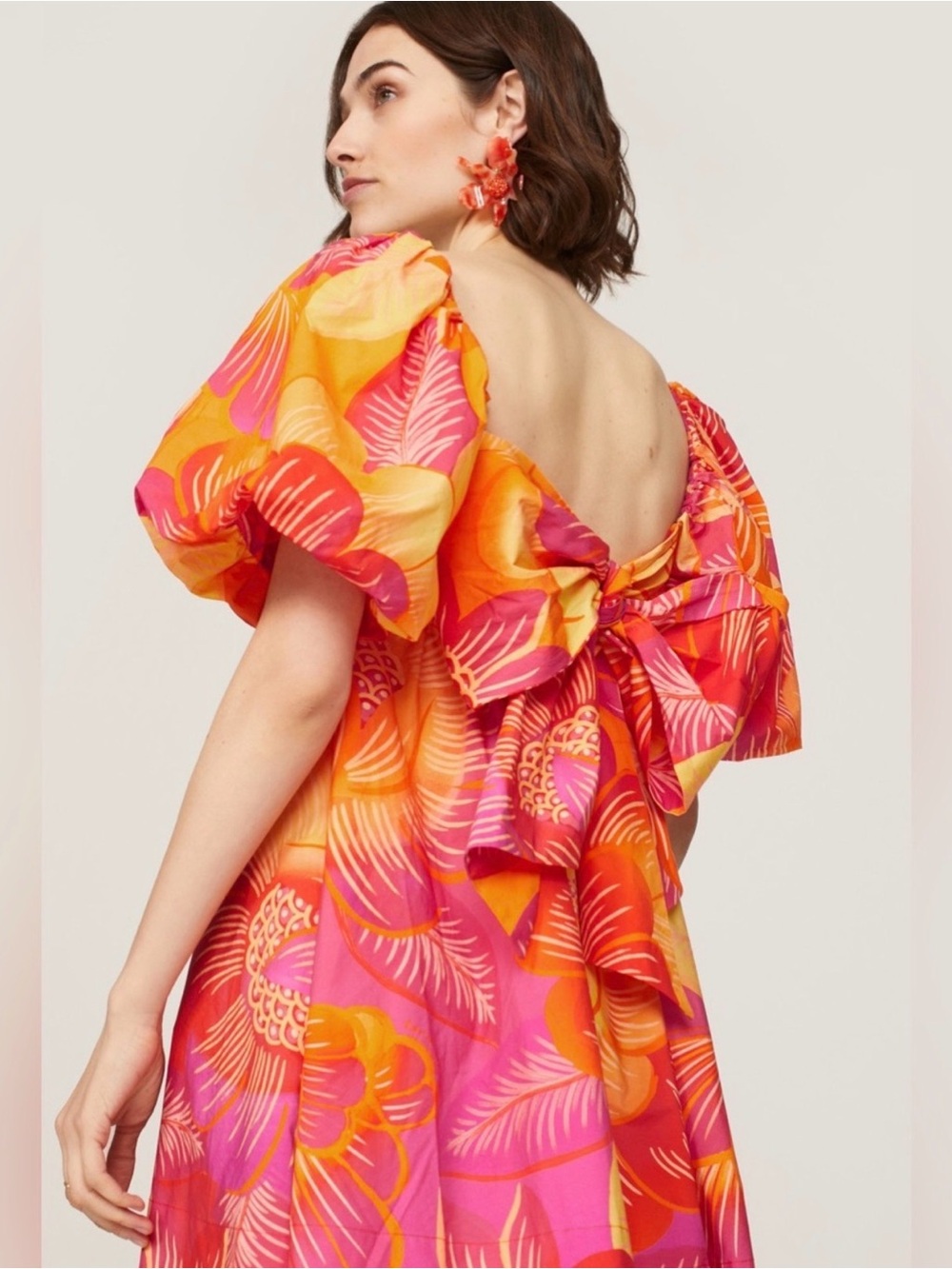 FARM RIO Summer Garden Dress Floral Rafiant Pink & Orange
sz m
Cotton - Picture 3 of 13